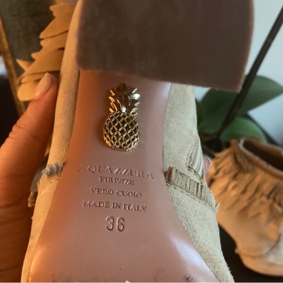 Aquazzura Tiger Lilly Suede Fringe Boots! - Picture 6 of 6